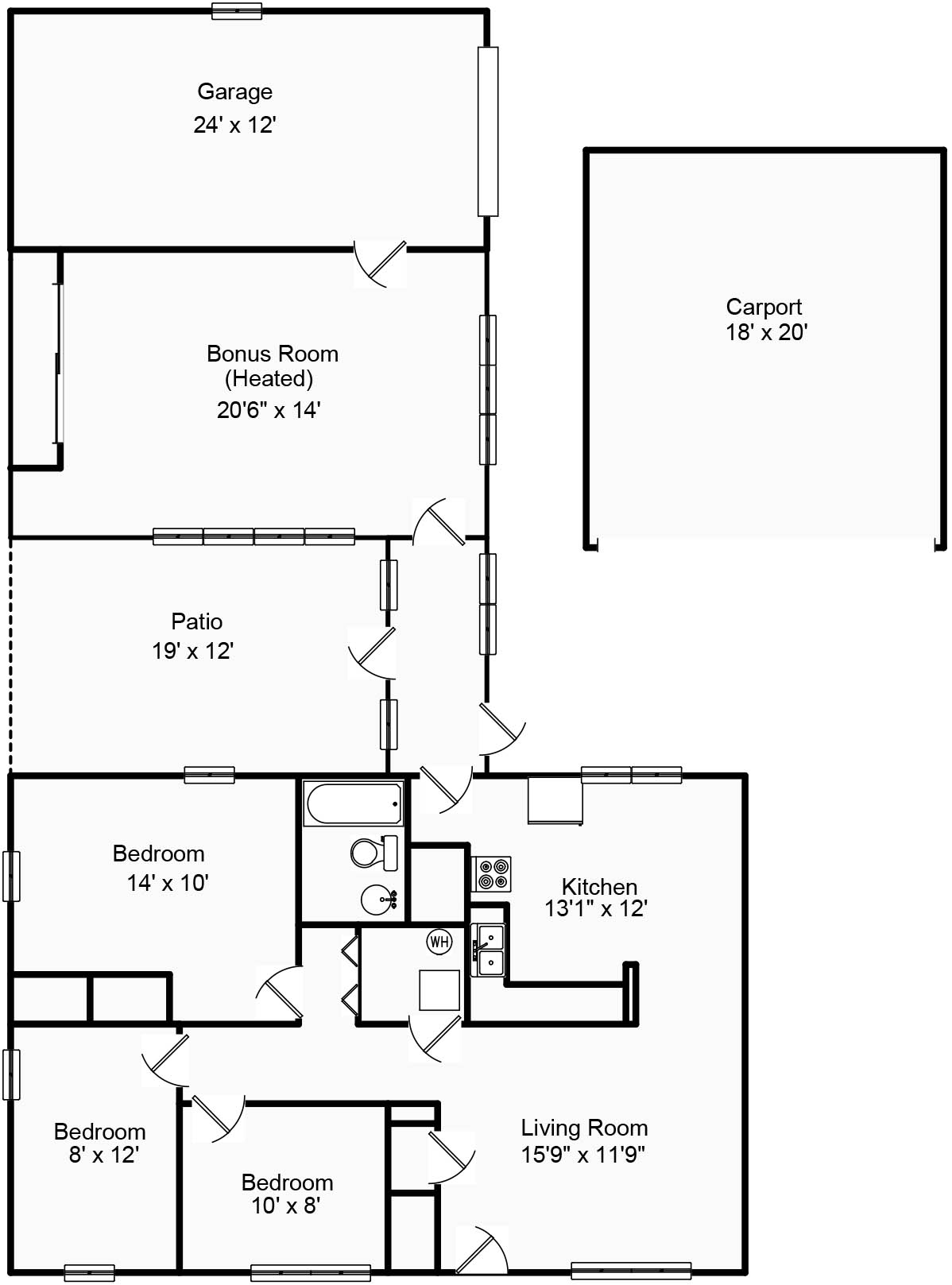 1645 W Center Street, Decatur, IL Floorplan
